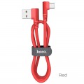 HOCO U83 PUISSANT SILICONE CHARGING CABLE FOR TYPE-C, ΚΟΚΚΙΝΟ 1.2m