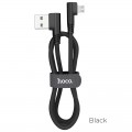 HOCO U83 PUISSANT SILICONE CHARGING CABLE FOR MICRO, ΜΑΥΡΟ