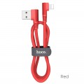 HOCO U83 PUISSANT SILICONE CHARGING CABLE FOR LIGHTNING, ΚΟΚΚΙΝΟ 1.2m