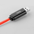 HOCO U29 ΚΑΛΩΔΙΟ ΜΕ ΟΘΟΝΗ MICRO USB ΦΟΡΤΙΣΗΣ &amp DATA 1.2m, RED
