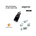 APPROX ΑΝΤΑΠΤΟΡΑΣ MICRO SD to USB &amp MICRO USB