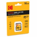 Memory Card microSD KODAK 16GB CLASS 10  UHS-I U1 PREMIUM PERFORMANCE  with adapter V10 A1
