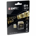 Memory Card microSD EMTEC USH-I U3 SPEEDIN PRO A1 64GB CLASS 10