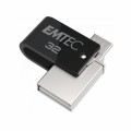 ΣΤΙΚΑΚΙ ΜΝΗΜΗΣ EMTEC 32GB (DUAL) USB 2.0 MICRO USB T260