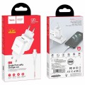 HOCO TRAVEL CHARGER N2 2A + DATA CABLE TYPE C white