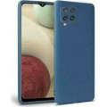 Matt TPU case for Samsung A12/ M12 dark blue