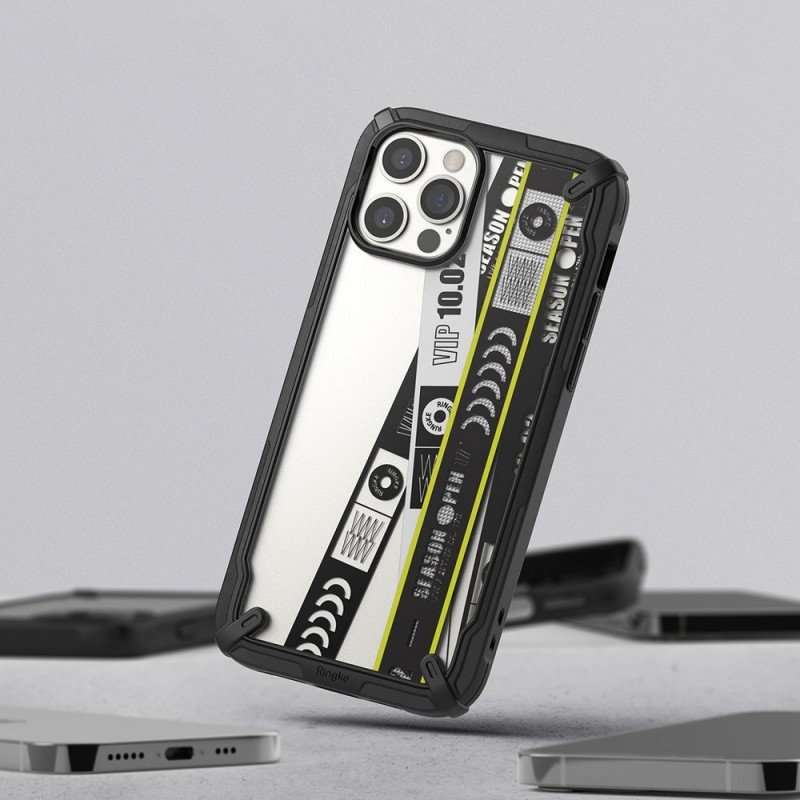 Ringke Fusion-X Design Σκληρή Θήκη με TPU Bumper Ticket Band 2 (iPhone 12 / 12 Pro)