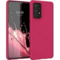 Samsung Galaxy A52 Silky and Soft Touch Finish Back Cover Case hot pink
