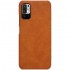 Nillkin Qin original leather case cover for Xiaomi Redmi Note 10 5G brown