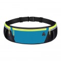 Ultimate reflective stripe Running Belt with headphone outlet blue