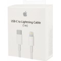 Apple Regular USB 2.0 Cable USB-C male - Lightning Λευκό 1m