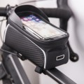 Waterproof bike frame bag with shielded phone holder Model02 black