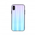 Aurora Glass case for Samsung Galaxy A02S blue-pink