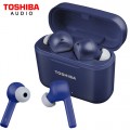 TOSHIBA AUDIO TRUE WIRELESS EARBUDS WITH TOUCH CONTROL &amp Qi CHARGING BLUE