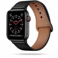 TECH-PROTECT REPLACMENT BAND LEATHERFIT FOR APPLE WATCH 4 / 5 / 6 / 7 / SE (42 / 44 / 45 MM) black