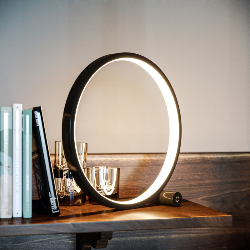Allocacoc Round Table Lamp |Heng| Touch Σφαιρική διακοσμητική λάμπα διαμέτρου 25 εκατοστών με ροοστάτη αφής