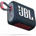 JBL Go 3 Αδιάβροχο Ηχείο Bluetooth 4.2W με Διάρκεια Μπαταρίας έως 5 ώρες Blue/Pink