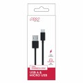 MYWAY DATA CABLE USB TO MICRO USB 2.4A 3m black