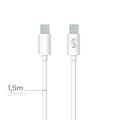 FONEX DATA CABLE TYPE C TO TYPE C 1.5m 100W white
