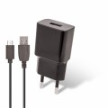 MAXLIFE TRAVEL FAST CHARGER 2.1A + MICRO USB DATA CABLE black